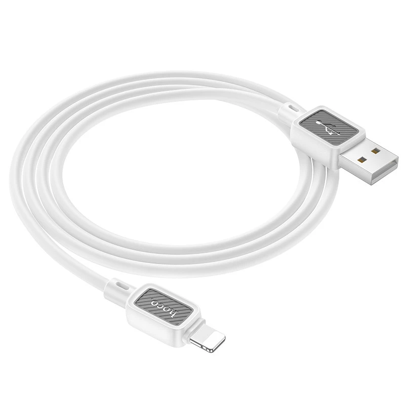 Дата кабель Hoco X108 Benefit USB to Lightning 2.4A (1m) – White. Фото 2 из 4