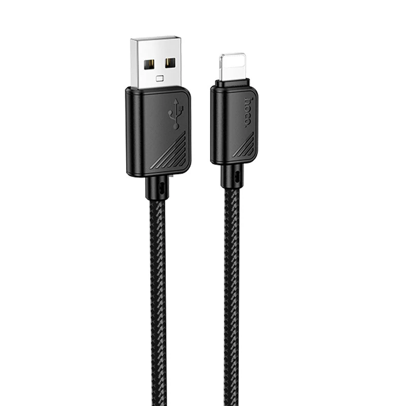 Дата кабель Hoco X113 Beneficio USB to Lightning (1m) – Black. Фото 1 з 4