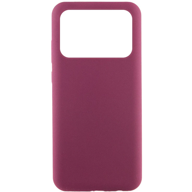 Чохол Silicone Case Lakshmi Premium на Xiaomi Poco X6 Pro – Бордовий / Plum. Фото 2 з 5