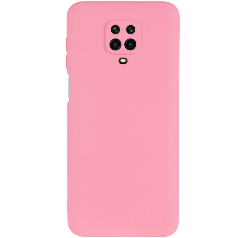 Цветной силиконовый чехол GETMAN с закрытой камерой на Xiaomi Redmi Note 9s / Note 9 Pro / Note 9 Pro Max – Розовый / Pink. Фото 3 из 6