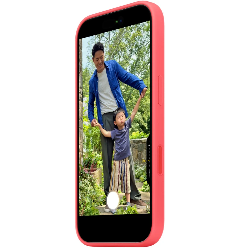 Чохол Silicone case (AAA) with Magsafe and Animation для Apple iPhone 17 Pro (6.3") – Bright Guava. Фото 3 з 3