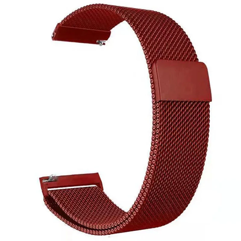 Ремешок Milanese Loop для Smart Watch 22mm – Red. Фото 1 из 1