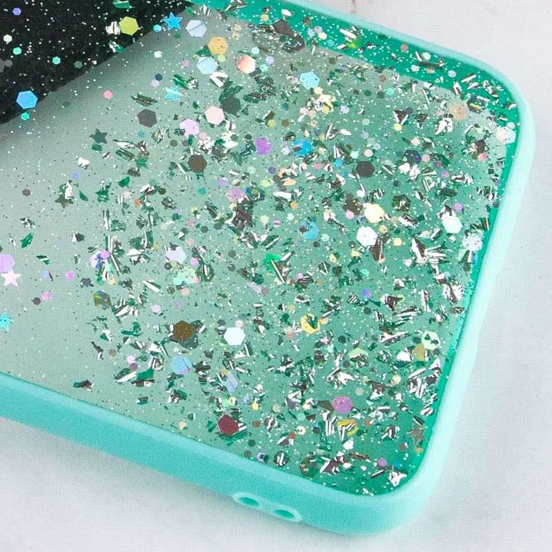 Чехол с блестками и защитой камеры для Apple iPhone XS Max (6.5") – Бирюзовый. Фото 3 из 3