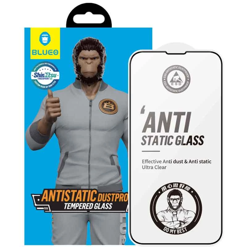 Захисне скло Blueo Full Cover HD на Apple iPhone 13 (6.1") – Чорний. Фото 2 з 11