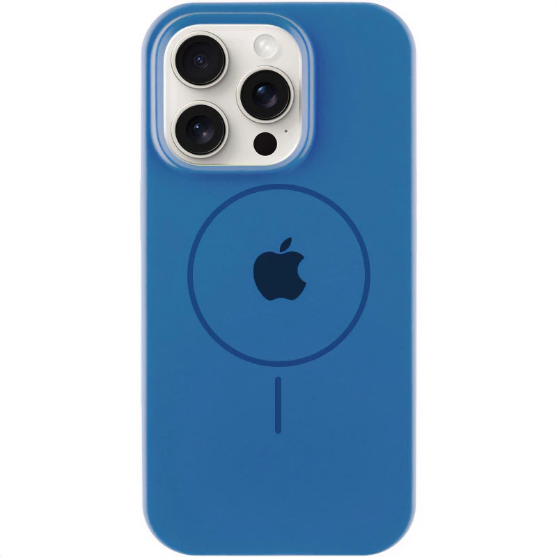 Чохол Silicone Armor Max with MagSafe для Apple iPhone 15 Pro (6.1") – Синій / Denim Blue. Фото 1 з 1