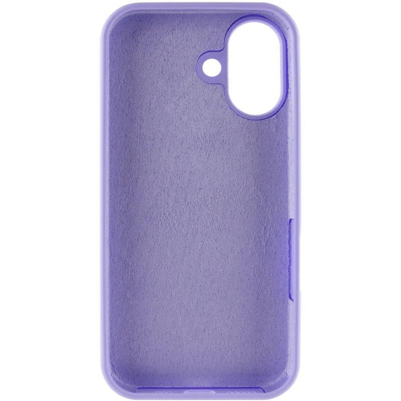Чехол Silicone Case с закрытым низом для Apple iPhone 17 (6.3") – Сиреневый / Dasheen. Фото 4 из 6