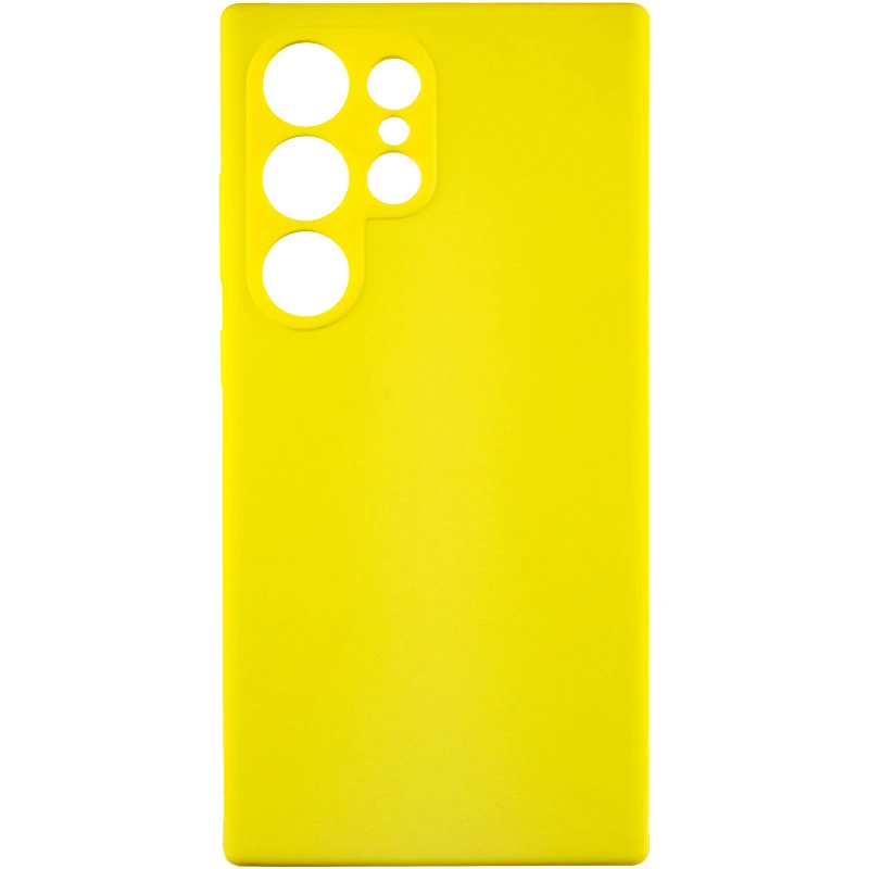 Чохол Silicone Case Lakshmi Premium із закритою камерою для Samsung Galaxy S24 Ultra – Жовтий / Yellow. Фото 1 з 10