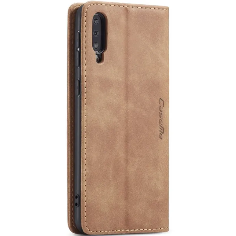 Шкіряний чохол-книжка CaseMe Velvet Nubuck для Samsung Galaxy A50 (A505F) / A50s / A30s – Brown. Фото 3 з 5