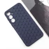 Силиконовый чехол сотами для Samsung Galaxy A35 – Темно-синий / Midnight blue. Фото 3 из 7