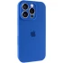 Чохол Silicone Case з захистом камери на Apple iPhone 16 Pro – Синій / Capri Blue. Фото 2 з 6