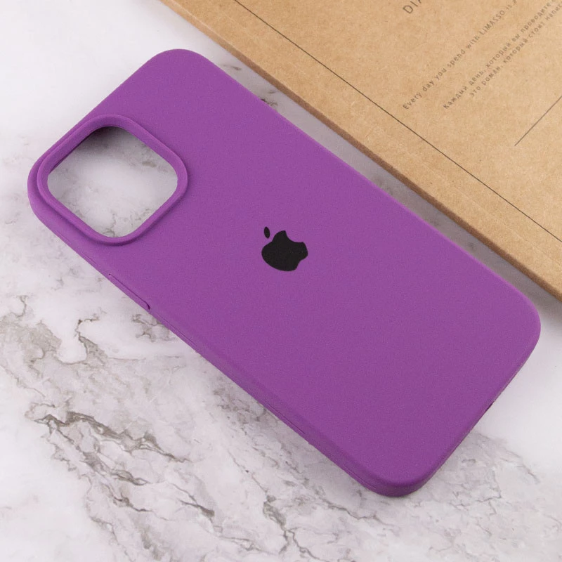 Чехол Silicone Case с закрытым низом для Apple iPhone 16 Pro Max – Фиолетовый / Grape. Фото 9 из 10
