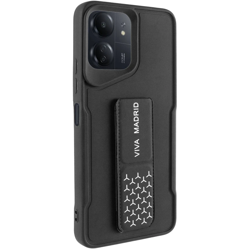 Чехол Вива с ремешком для Xiaomi Poco C65 – Black. Фото 3 из 15