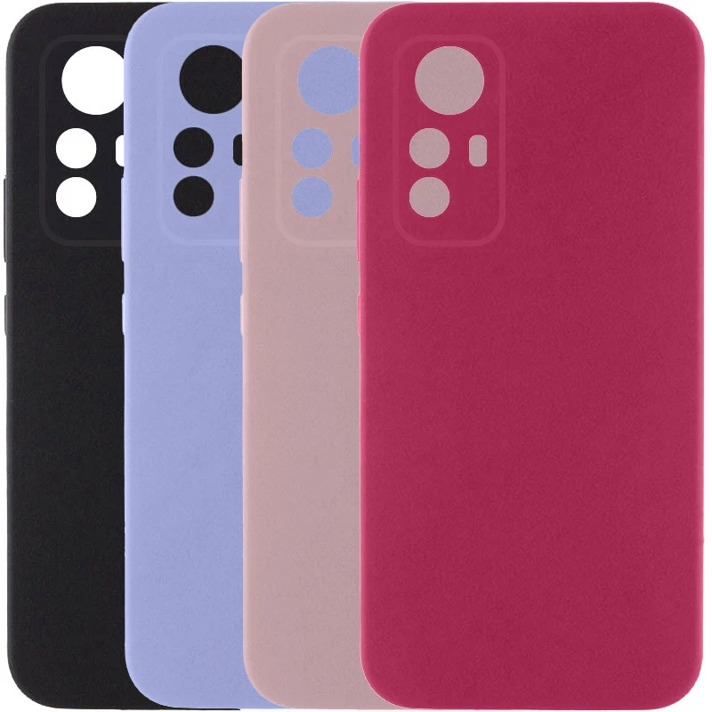 Кольоровий силіконовий чохол GETMAN із закритою камерою для Xiaomi Redmi Note 12S фото 2 з 2