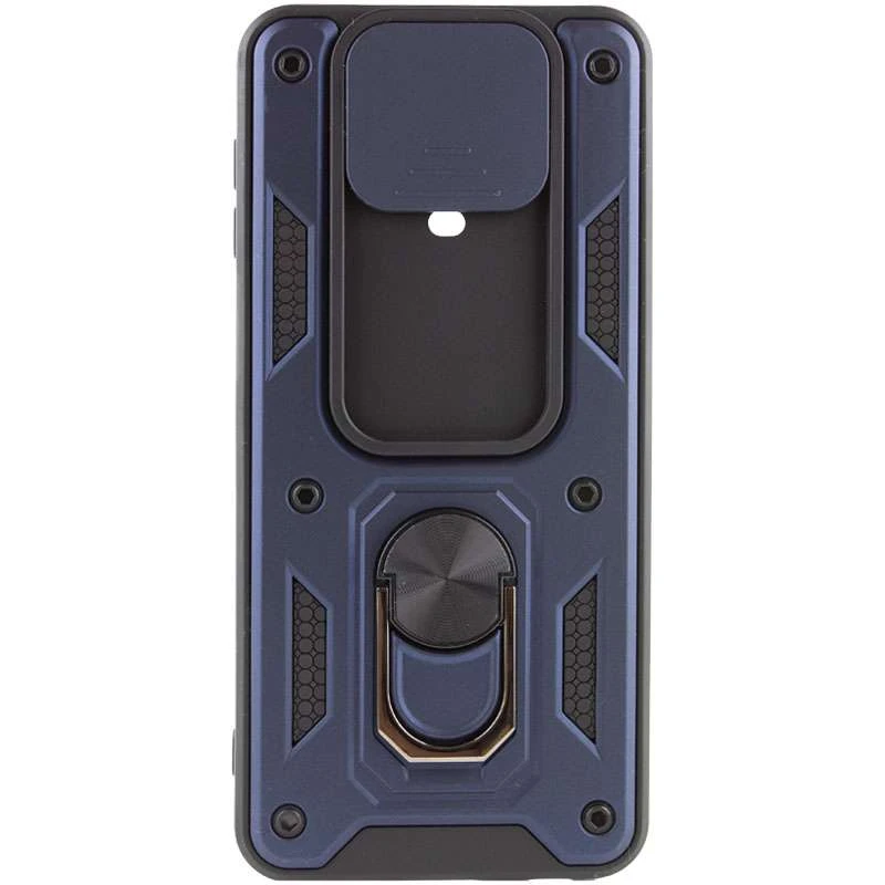 Ударопрочный чехол Serge Ring с защитой камеры для Xiaomi Redmi Note 9s / Note 9 Pro / Note 9 Pro Max – Синий. Фото 3 из 6