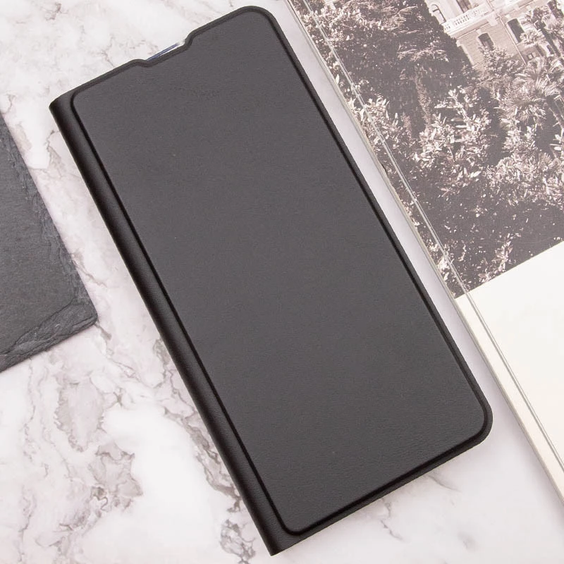 Елегантний чохол книжка GETMAN на Xiaomi Redmi 13 4G – Чорний. Фото 5 з 6