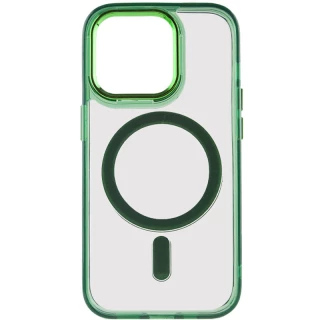 Силіконовий чохол Iris с MagSafe на Apple iPhone 14 Pro (6.1") — Зелений