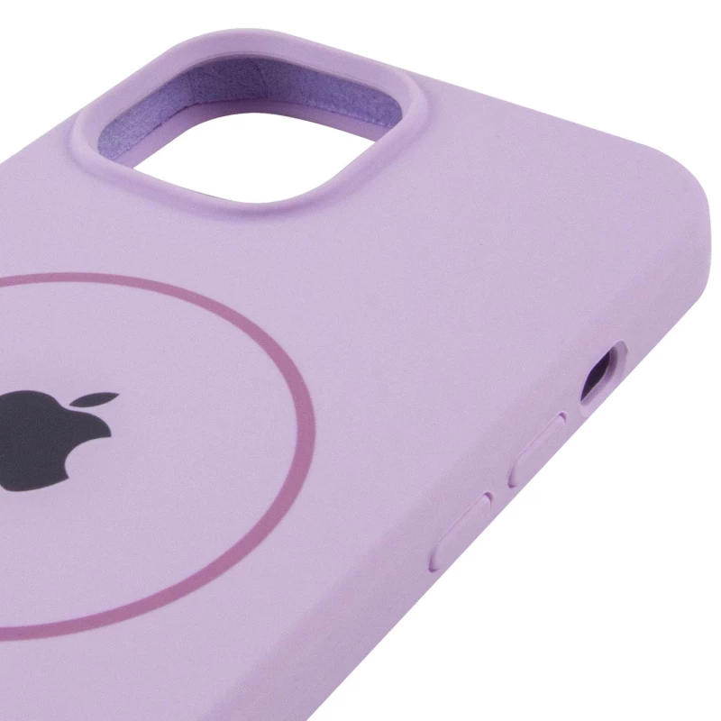 Чохол Silicone Armor Max with MagSafe для Apple iPhone 14 (6.1") – Бузковий / Lilac. Фото 5 з 7