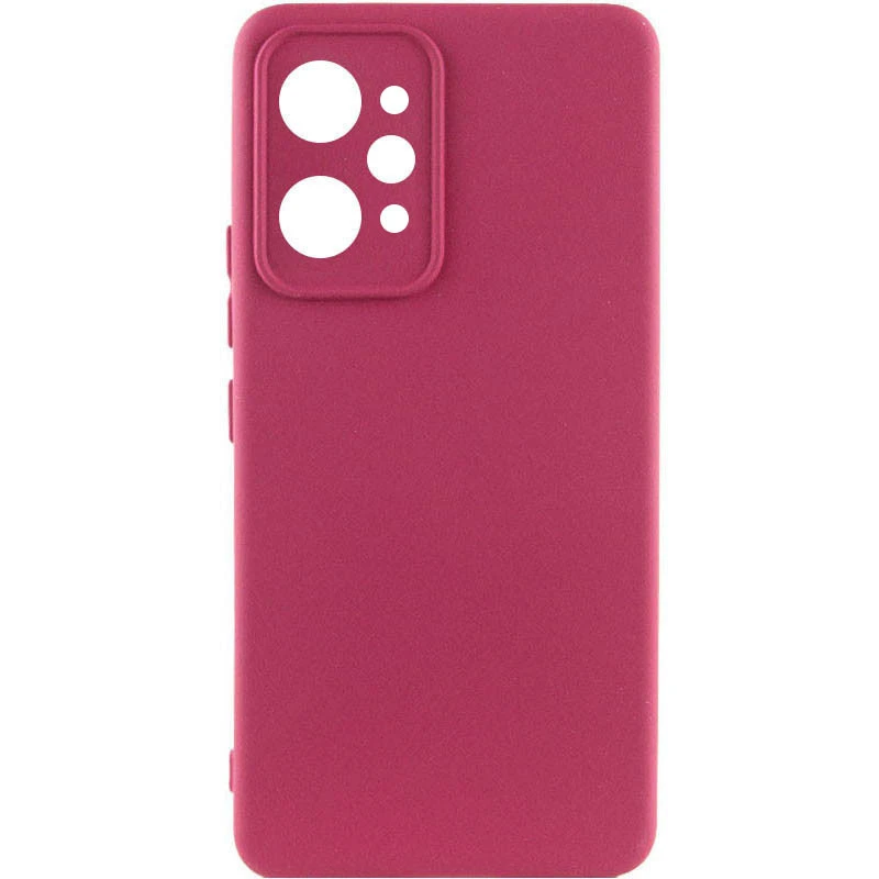 Чохол Silicone Case Lakshmi Premium із закритою камерою для Xiaomi Redmi 12 – Бордовий / Plum. Фото 1 з 5