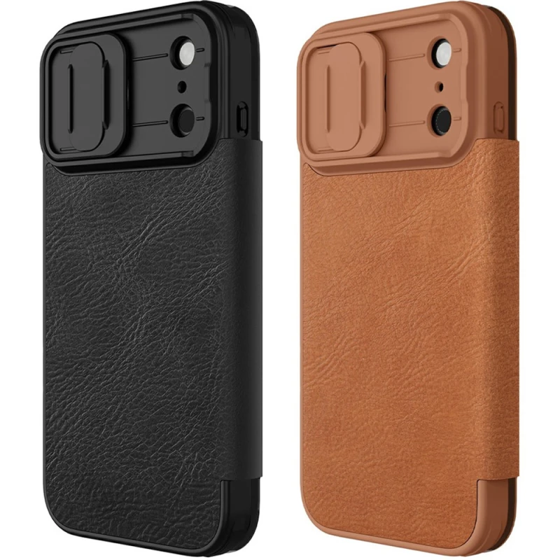 Шкіряний чохол-книжка Nillkin Qin Pro Camshield для Apple iPhone 17 Pro (6.3") фото 1 з 1