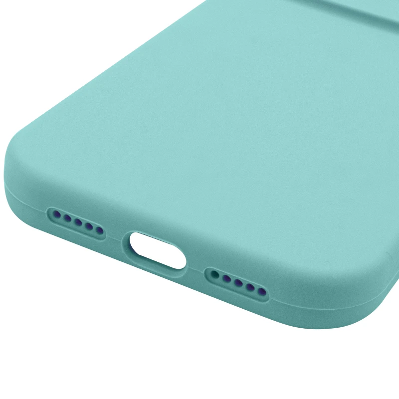 Чехол Silk Full Camera Protective (AA) NO LOGO для Apple iPhone 16 – Бирюзовый / Marine Green. Фото 7 из 8