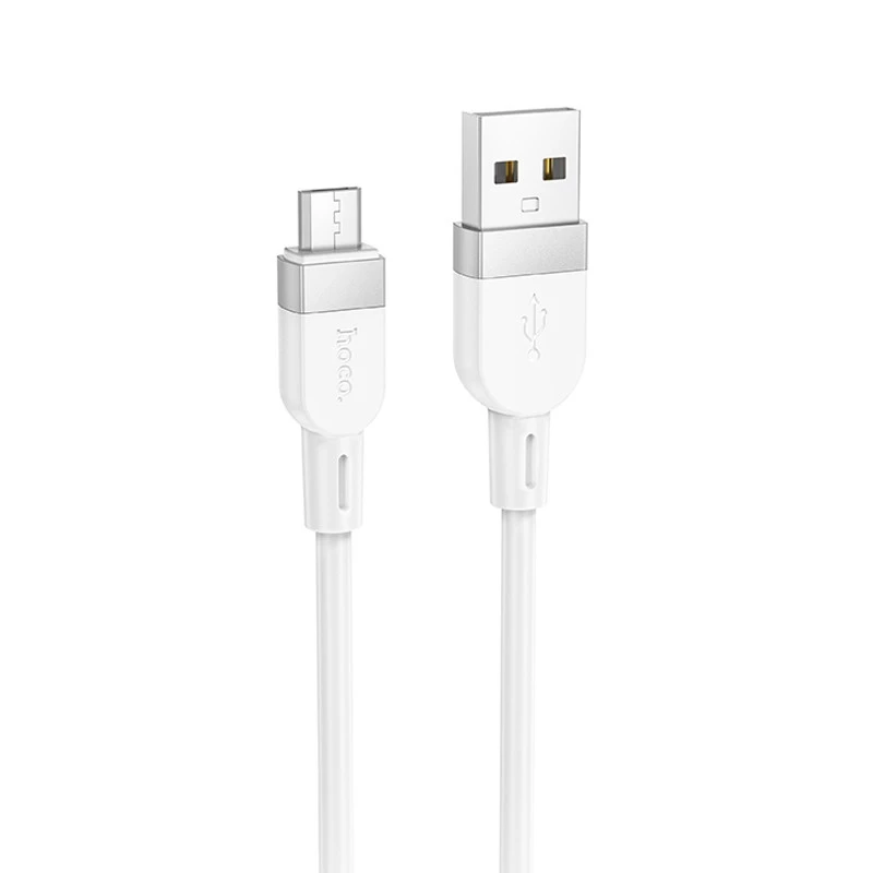 Дата кабель Hoco X109 Energy silicone USB to MicroUSB (1m) – White. Фото 1 з 4