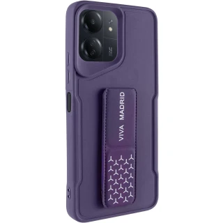 Чехол Вива с ремешком для Xiaomi Poco C65 — Purple