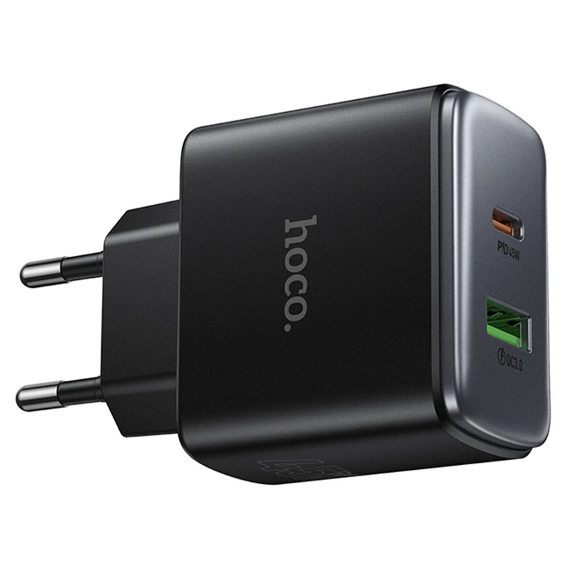 МЗП Hoco C158A Upgrade PD45W (1USB-A/1C) – Black. Фото 4 з 6