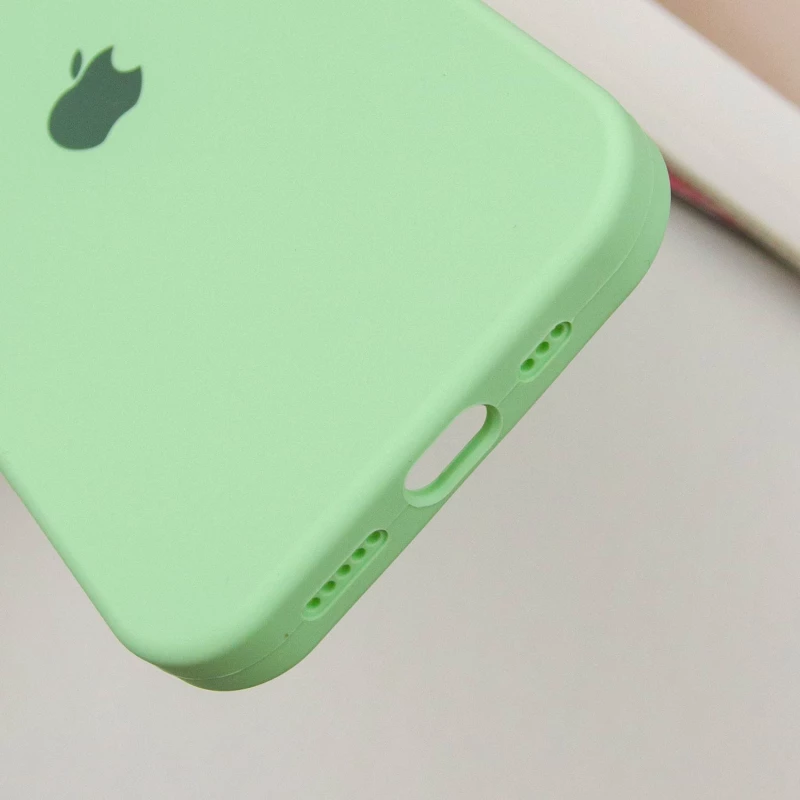 Чохол Silicone Case з закритим низом на Apple iPhone 16 – Зелений / Pistachio. Фото 8 з 9