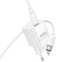 СЗУ Hoco C146A Charm PD20W (1USB-C) + кабель Type-C to Type-C – White. Фото 5 из 8
