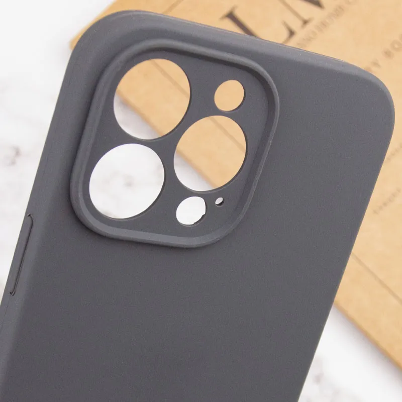 Чехол Silk Full Protective (AA) NO LOGO для Apple iPhone 16 Pro Max – Серый / Dark Gray. Фото 18 из 19