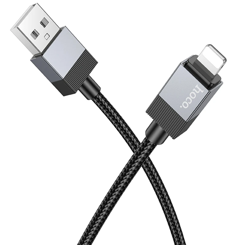 Дата кабель Hoco X110 Honorific USB to Lightning 2.4A (1m) – Black. Фото 2 з 5