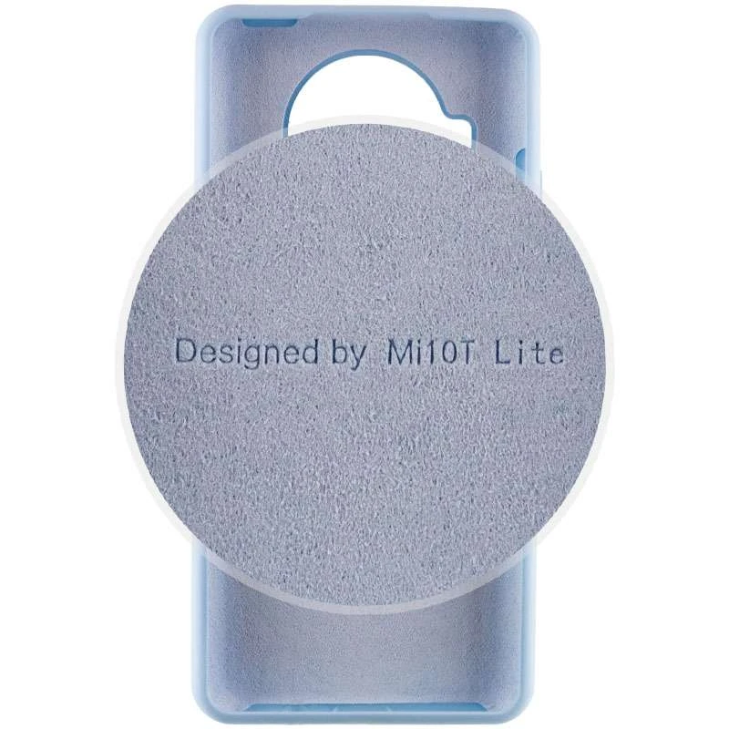 Чехол Silicone Case с закрытым низом для Xiaomi Mi 10T Lite / Redmi Note 9 Pro 5G – Голубой / Lilac Blue. Фото 3 из 5
