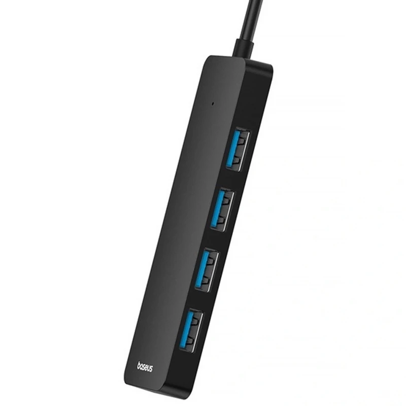 Перехідник HUB Baseus UltraJoy Series 4-Port (USB-A to 4xUSB3.0+Type-C) (0.5m) (B0005280B811-04) – Space Grey. Фото 3 з 4