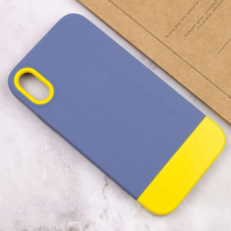 Двоколірний чохол Bichromatic на Apple iPhone X (5.8") – Blue / Yellow. Фото 5 з 5