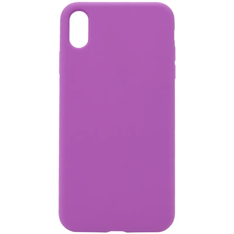 Чехол Silk Full Protective (AA) NO LOGO для Apple iPhone XS Max (6.5") – Фиолетовый / Grape. Фото 1 из 3