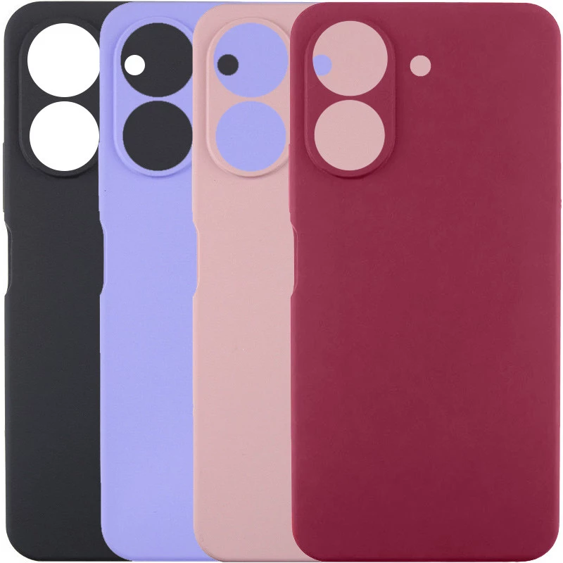 Кольоровий силіконовий чохол GETMAN на Xiaomi Poco C65 фото 4 з 5