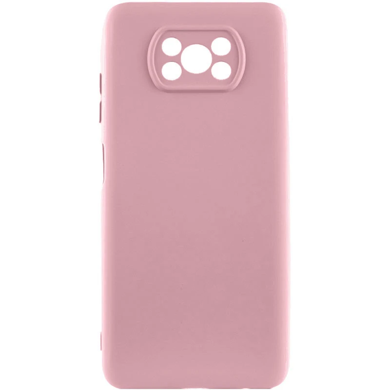 Чехол Silicone Case Lakshmi Premium з закритою камерою на Xiaomi Poco X3 NFC / Poco X3 Pro – Розовый / Pink Sand. Фото 1 из 3