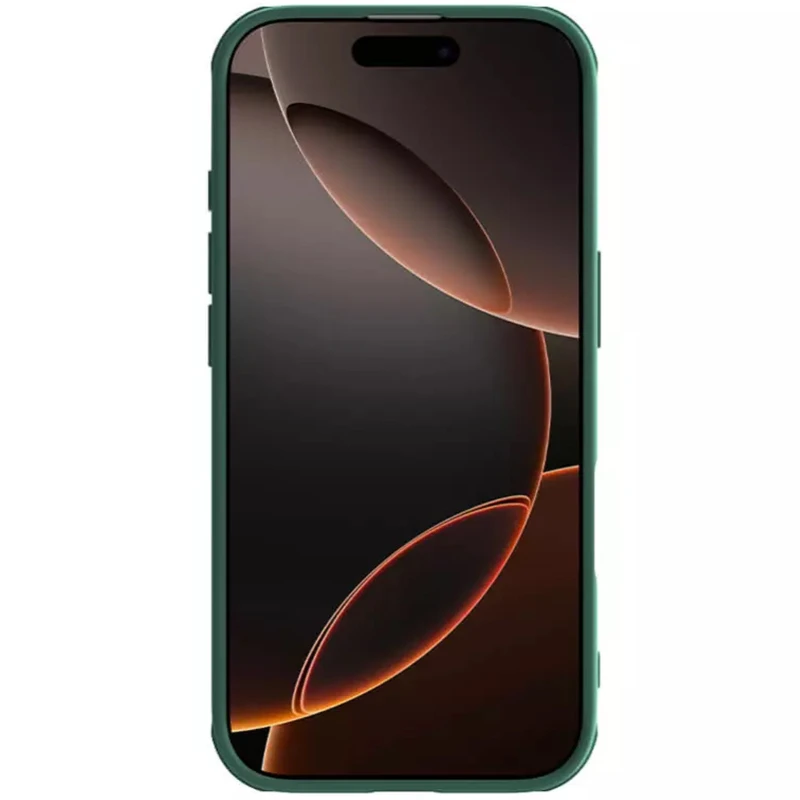 Карбоновая накладка Nillkin Pro со шторкой для камеры для Apple iPhone 16 Pro Max – Deep Green. Фото 5 из 6