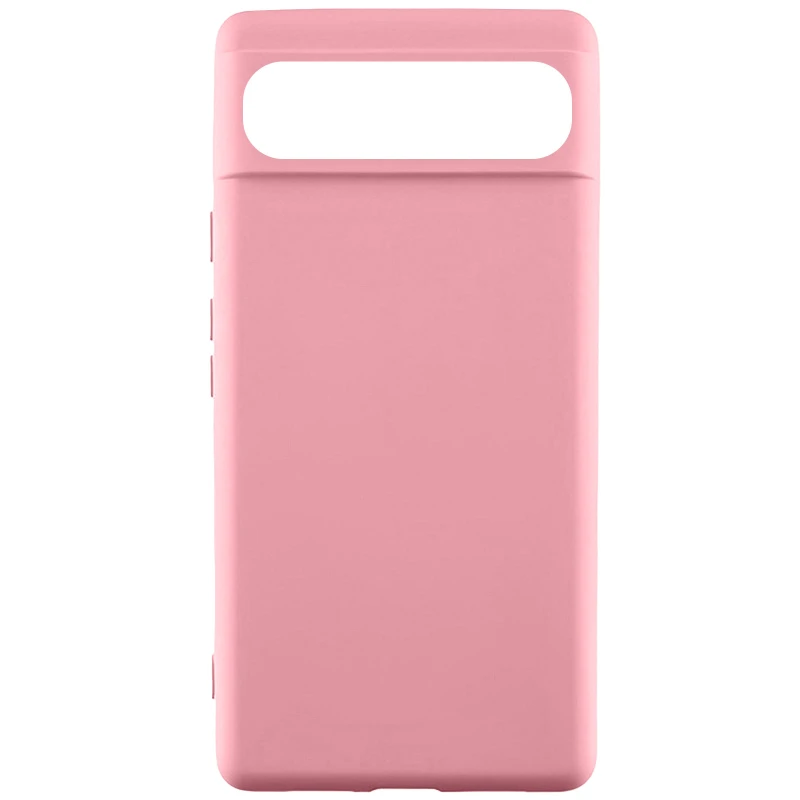 Кольоровий силіконовий чохол GETMAN на Google Pixel 7a – Рожевий / Pink. Фото 1 з 1