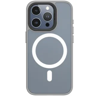 TPU+PC чохол Blueo Skin Friendly Frosted with Magnetic Fit для Apple iPhone 15 Pro Max (6.7") — Сірий / Grey
