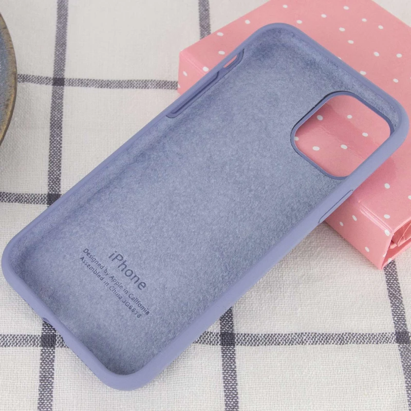 Чохол Silicone Case з закритим низом на Apple iPhone 11 (6.1") – Сірий / Lavender Gray. Фото 3 з 3
