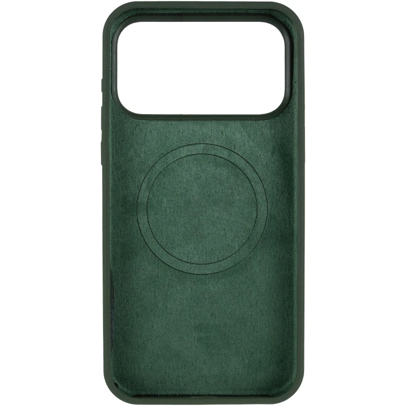 Чохол з закритим низом Silicone Case на Apple iPhone 17 Pro Max (6.9") – Зелений / Cyprus Green. Фото 6 з 8