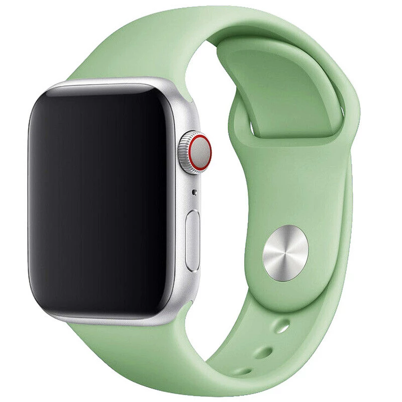 

Силіконовий ремінець для Apple watch 42mm/44mm/45mm/49mm (М'ятний / Mint)