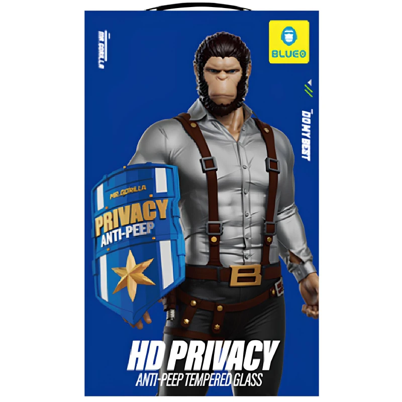 Захисне скло Blueo Anti-Peep на Apple iPhone 17 Pro (6.3") – Чорний. Фото 3 з 4