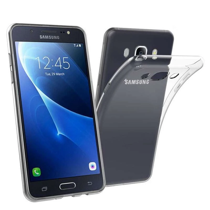 Ультратонкий силіконовий чохол 1мм на Samsung J510F Galaxy J5 (2016) – Безбарвний (прозорий). Фото 2 з 2