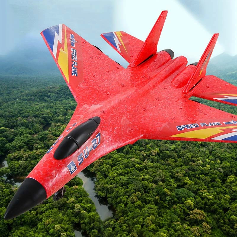 Літак на радіокеруванні SCHE HW28 SU27 Foam – Red. Фото 5 з 7