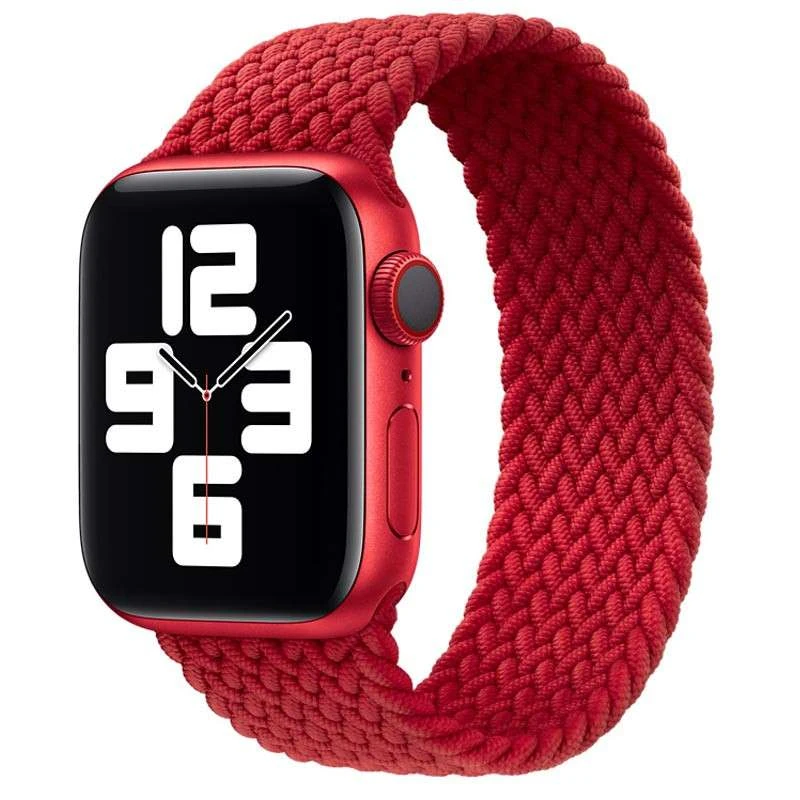 

Ремешок Braided Solo Loop (AAA) для Apple watch 38mm/40mm 135mm (Красный), Червоний