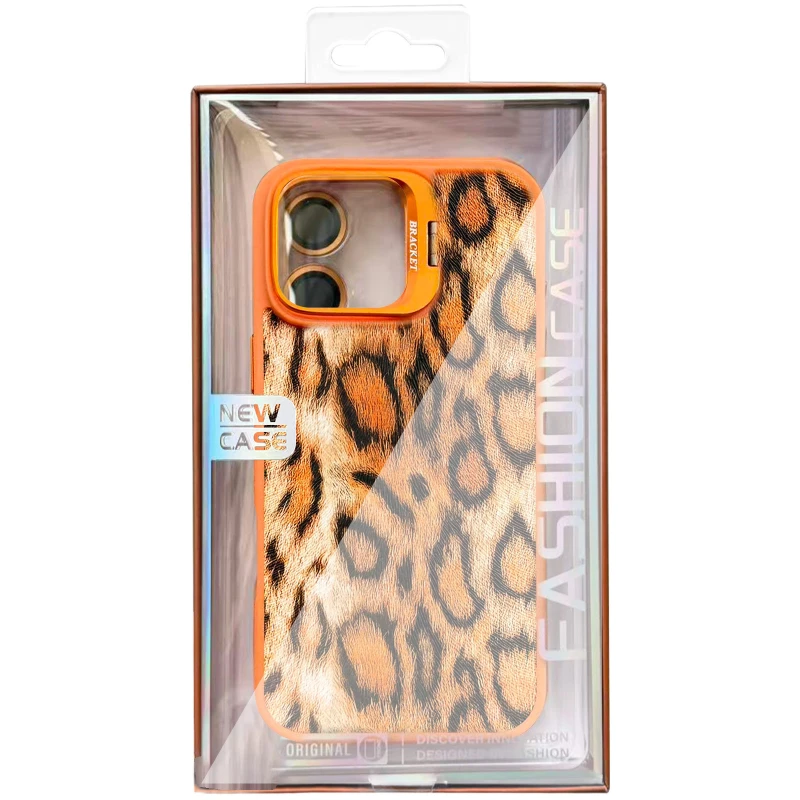 Чохол TPU+PC Wild Leopard with MagSafe and Lens для Apple iPhone 13 (6.1") – Orange. Фото 2 з 3