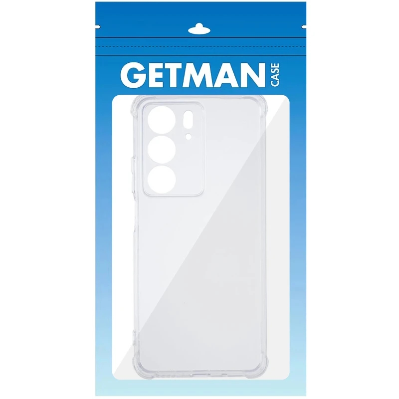 Ультратонкий силіконовий чохол GETMAN з критими бортами та камерою для Realme C75 – Безбарвний (прозорий). Фото 4 з 4