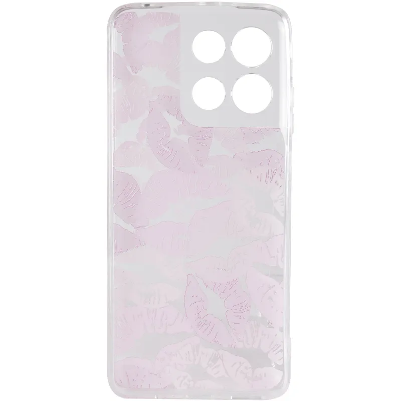 Чохол TPU Clear Joy для Motorola Moto G17 Power – Kissing Pattern. Фото 4 з 6